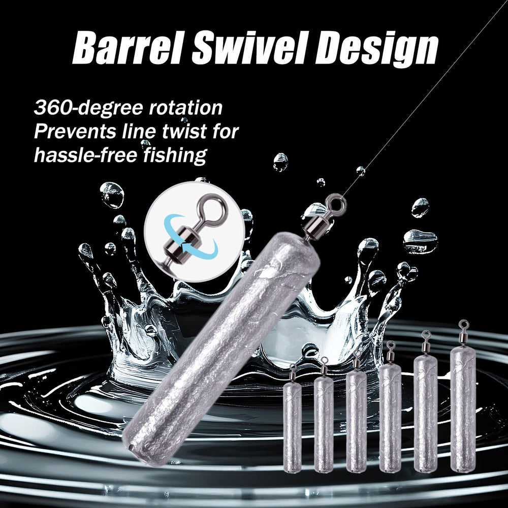 Balifly clearly marked weight bullets help you swap sizes quickly during fishing sessions.