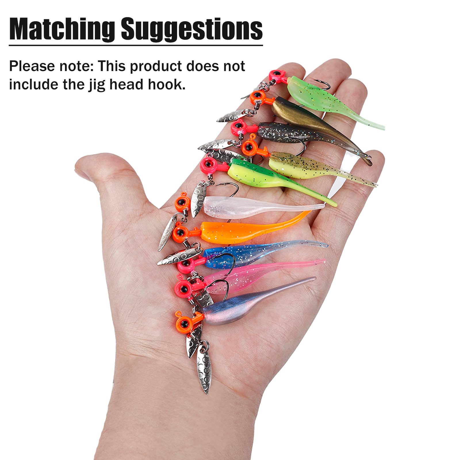 Balifly Crappie lures color-matched to water clarity for diverse conditions.