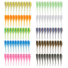 Balifly Crappie Lures with tadpole shape showing swimming action for crappie