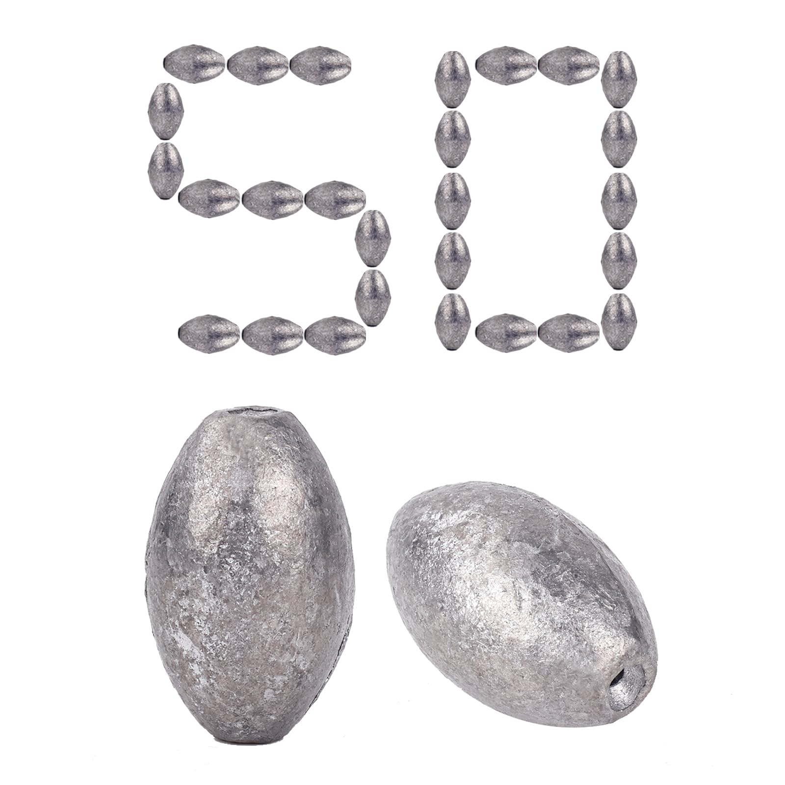 Balifly egg sinker close-up showing streamlined oval shape for quick sinking.