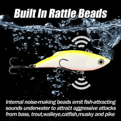 Balifly lipless crankbait swim pattern mimics real baitfish for versatility
