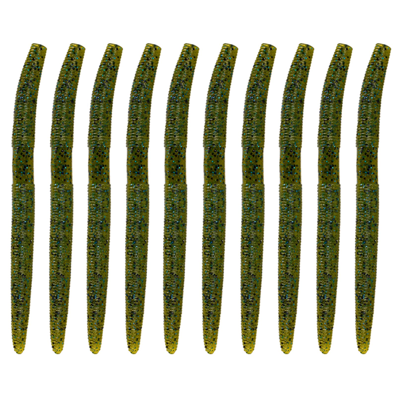 Balifly salt infused worm shows sinking action for bass