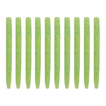 Balifly salted soft plastic worm demonstrates sinking action for bass in deep water.