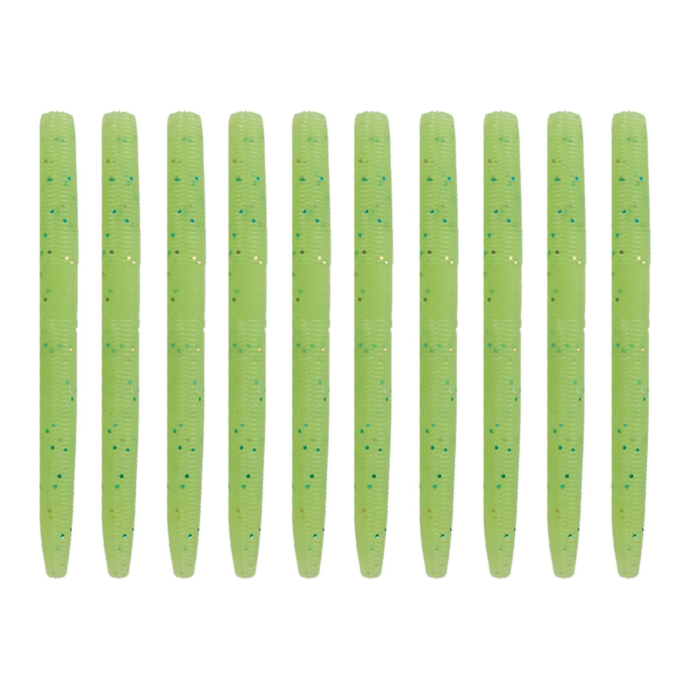 Balifly salted soft plastic worm demonstrates sinking action for bass in deep water.