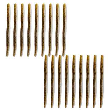Balifly salted soft plastic worms with hook slot for snag-free bass rigs