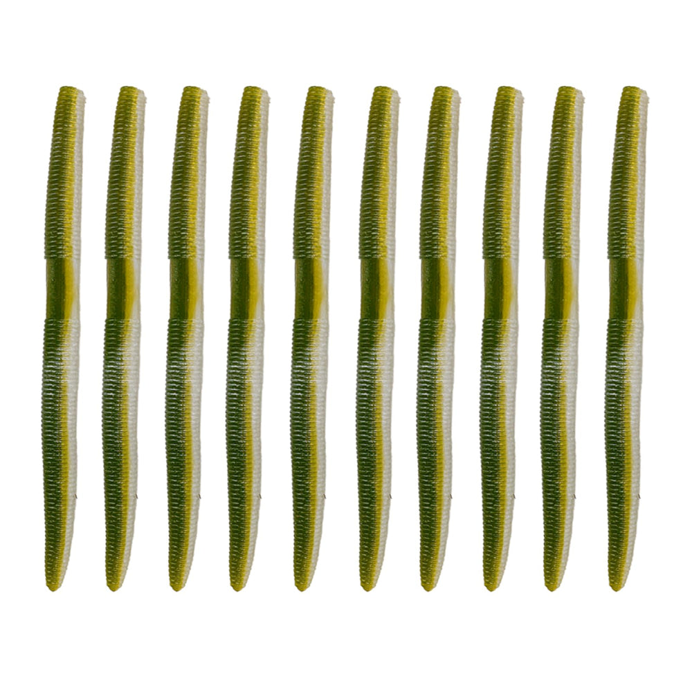 Balifly soft plastic worm showing salt-infused design for faster sinking in deep water