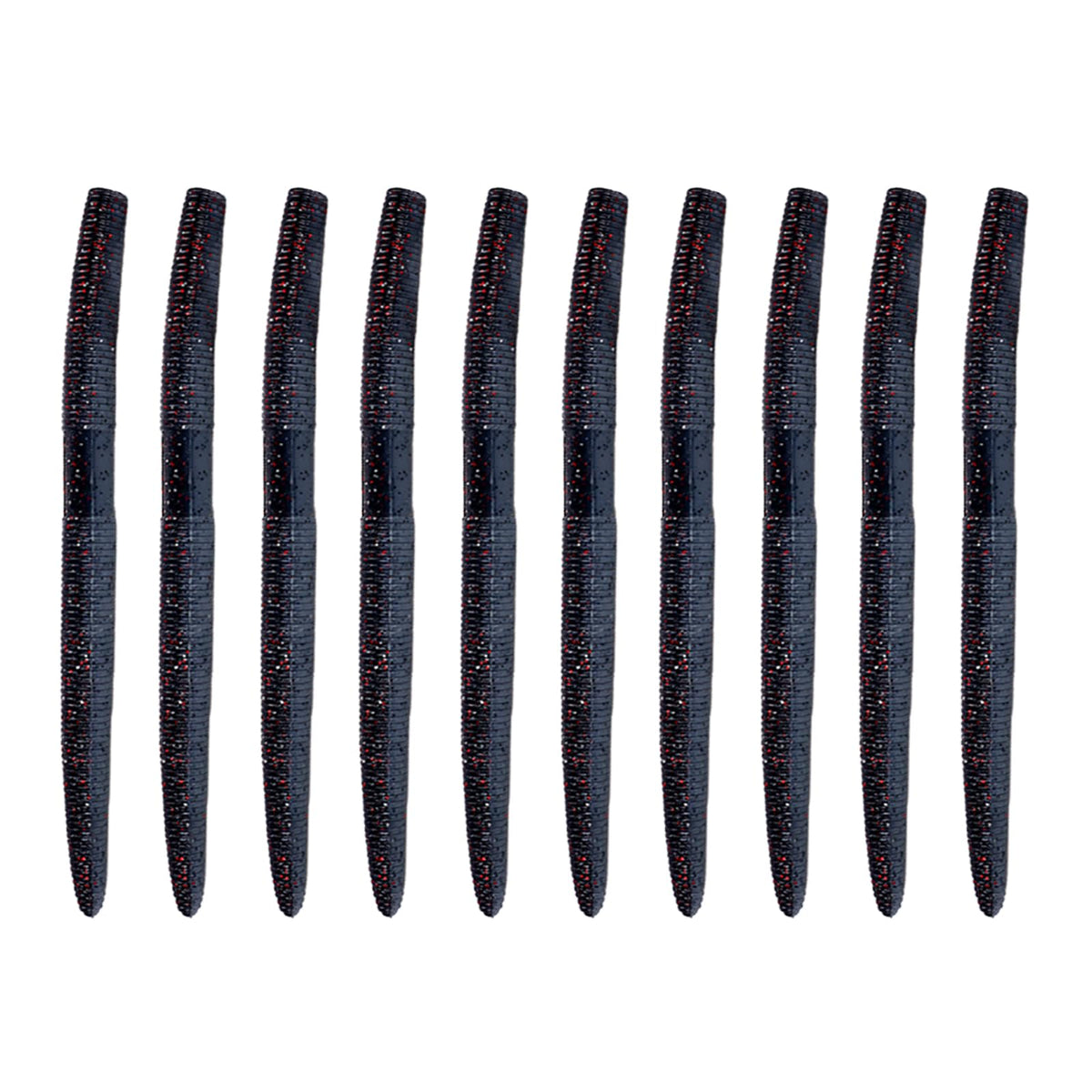 Balifly soft plastic worm with salt-infused sinking action attracts bass in deep water