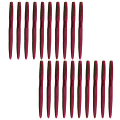 Balifly soft plastic worm with salt-infused sinking action attract bass in deep water.