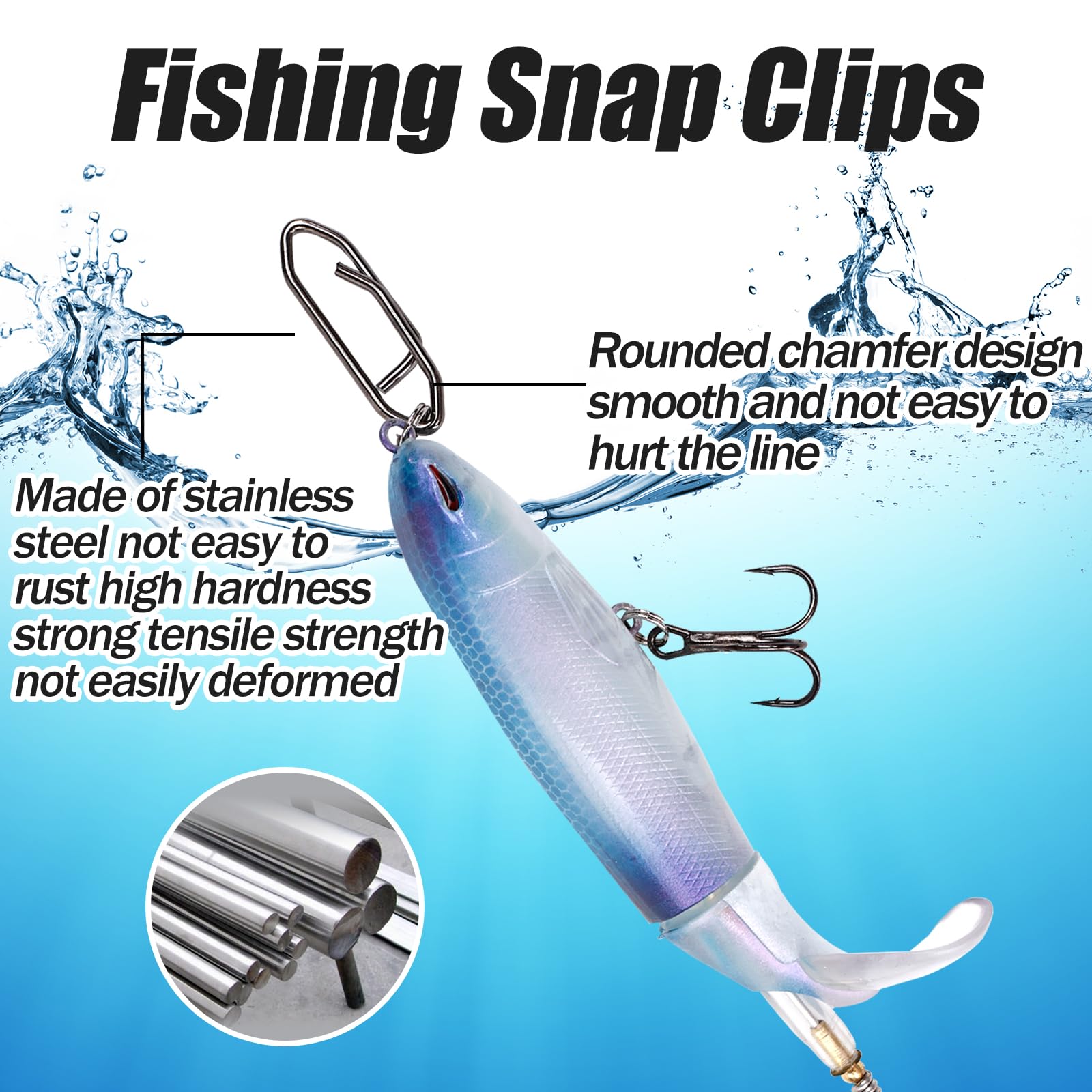 Balifly speed clips stainless steel design resists corrosion in saltwater and freshwater.