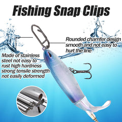 Balifly speed clips stainless steel design resists corrosion in saltwater and freshwater.