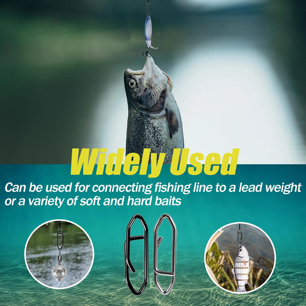 Balifly speed clips universal compatibility with crankbaits, spinners, jigs and leaders.