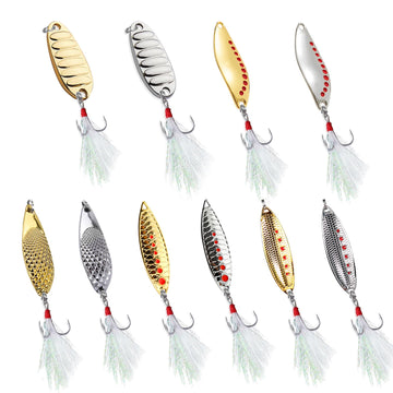 Balifly spoon spinner lure front view with S-shaped body for higher attraction