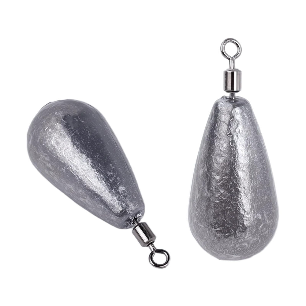 Balifly teardrop sinker front view shows rapid sinking for bottom fishing