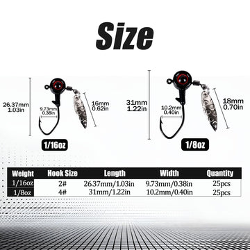 Balifly Jig Head with 3D Realistic Eye – Side View
