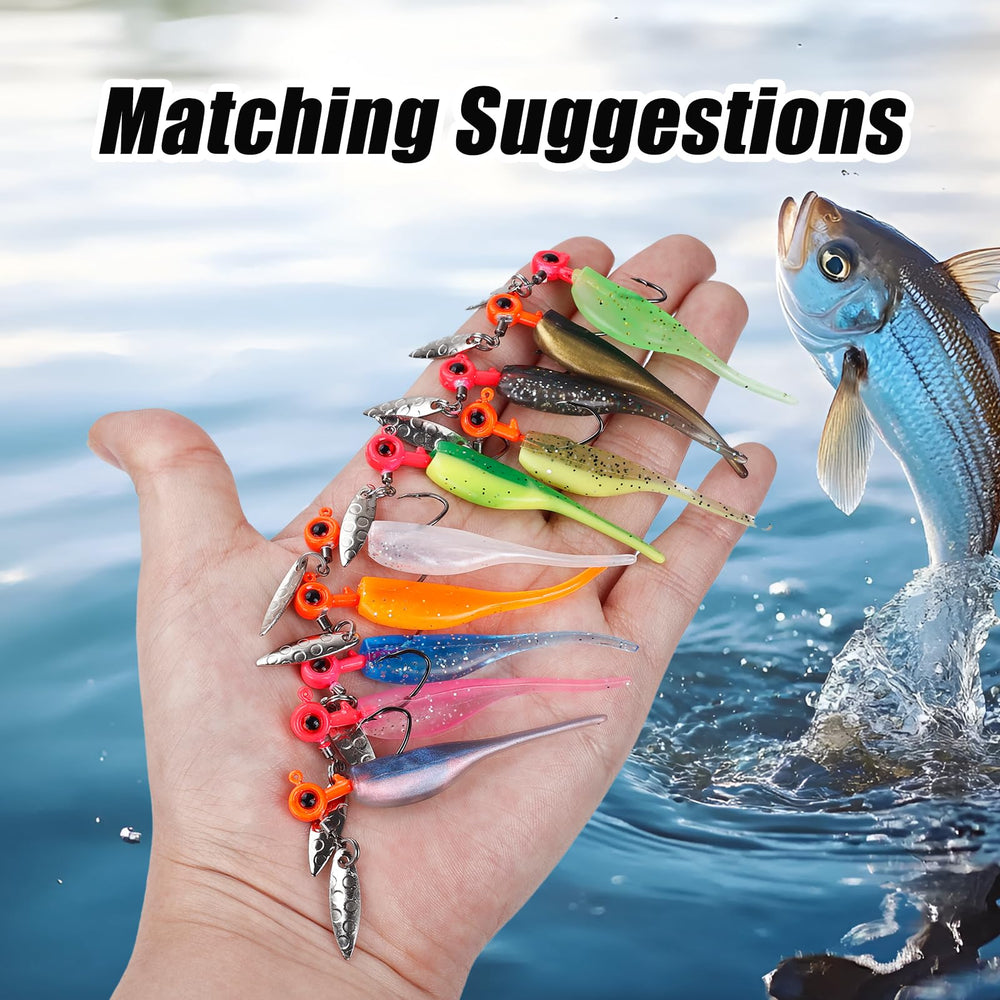 Pack of 25 Balifly Underspin Crappie Jig Heads