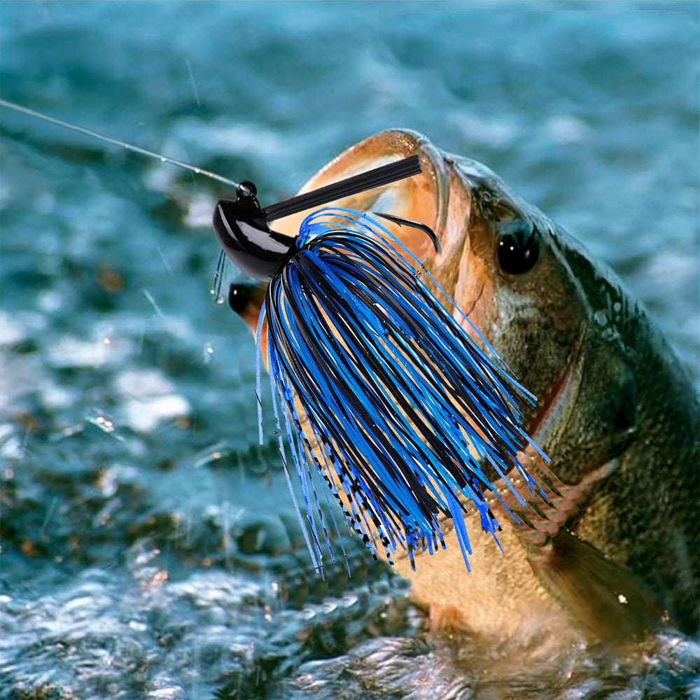 Anti-bottom-hanging design feature on Balifly jig head