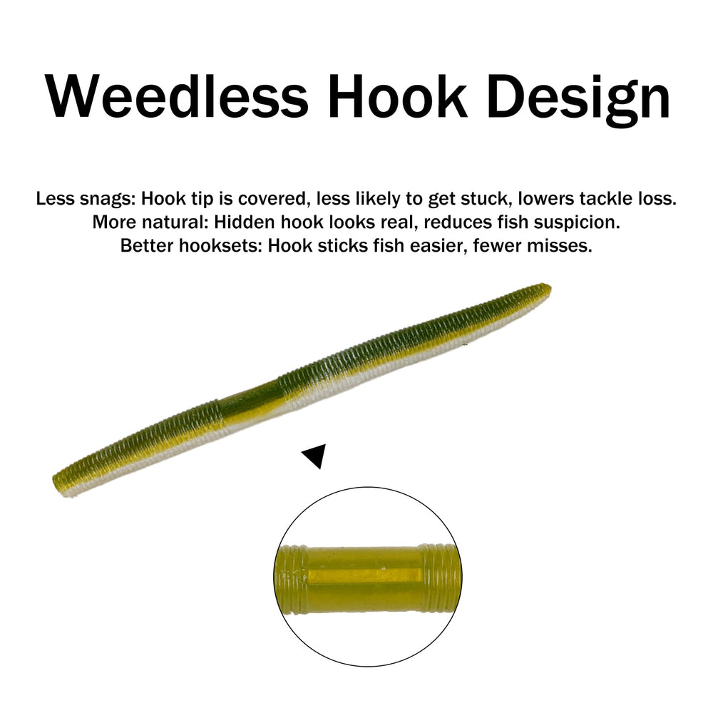 Balifly worm proving compatibility with wacky, Texas, and Carolina rigs