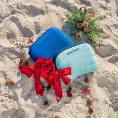 Ballast Beach Pillow plush top adds extra cushioning for lounging.
