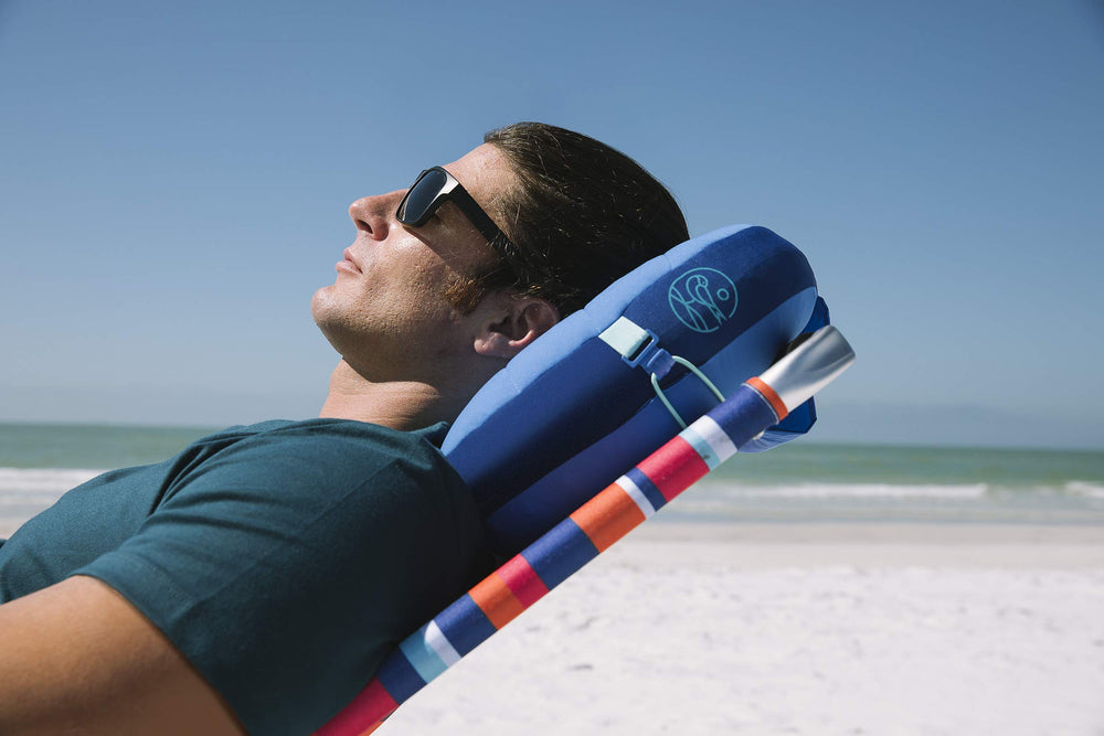 Ballast Beach Pillow ready for poolside lounging and travel.