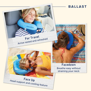 Ballast Travel Pillow PRO hammock head feature with pouch over the top
