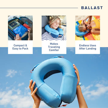 Ballast Travel Pillow PRO demonstrates neck support in multiple positions