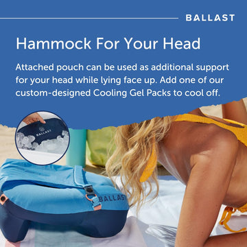 Ballast Travel Pillow PRO palm-sized design for travel ease