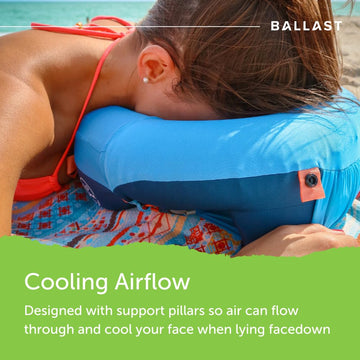 Ballast Travel Pillow PRO tropical blue aesthetic for travel