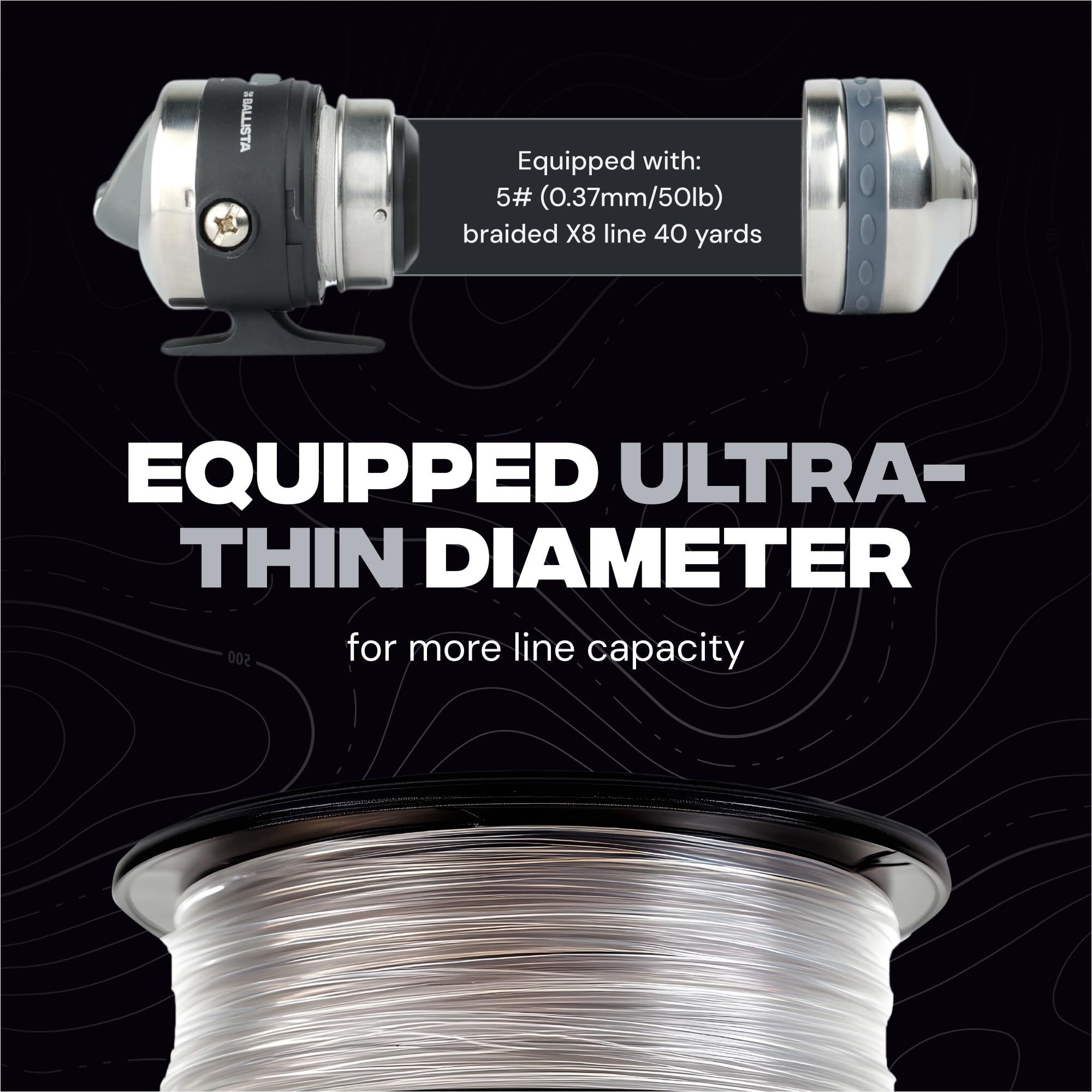 Ballista BL25 gear ratio 3.3:1 for efficient retrieval