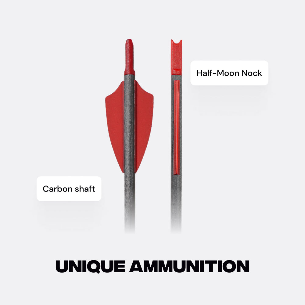 Ballista bolts 5.5mm OD image emphasizes slim profile for magazine feed.