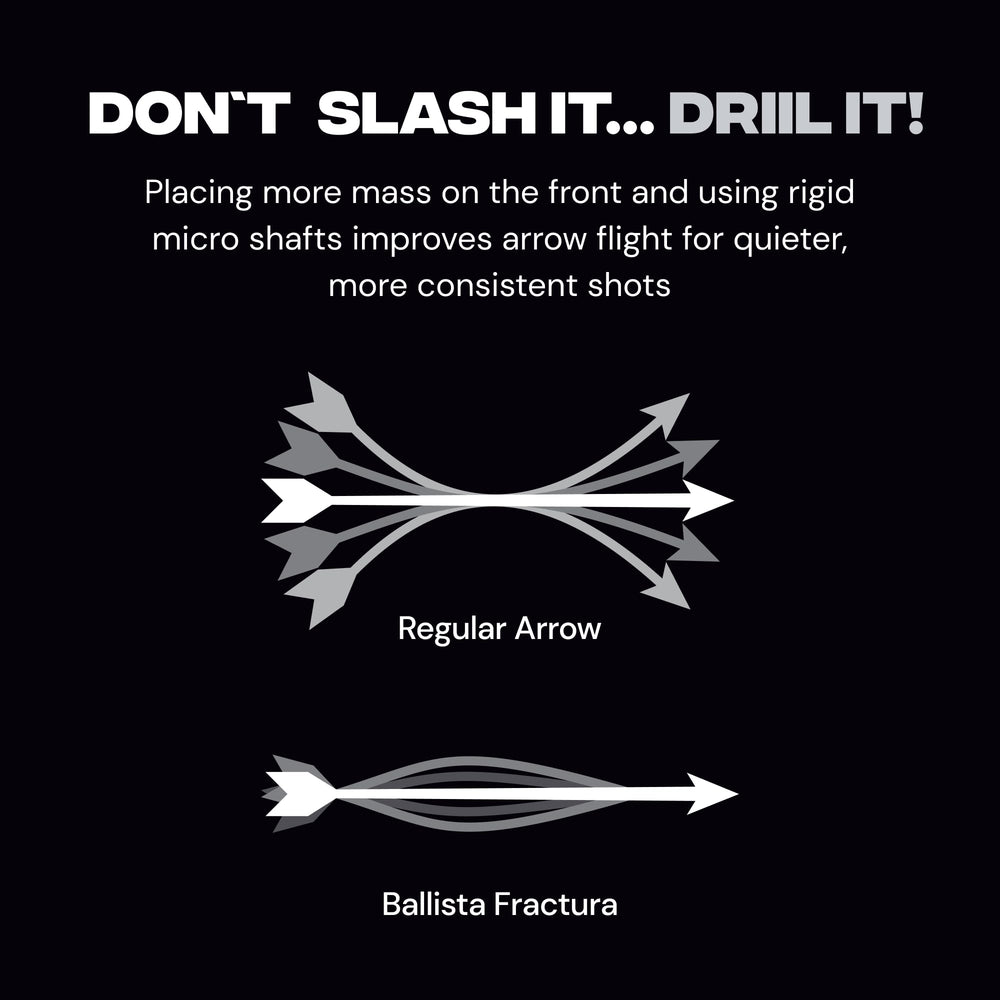 Ballista Fractura hunting conditions arrow designed for field versatility