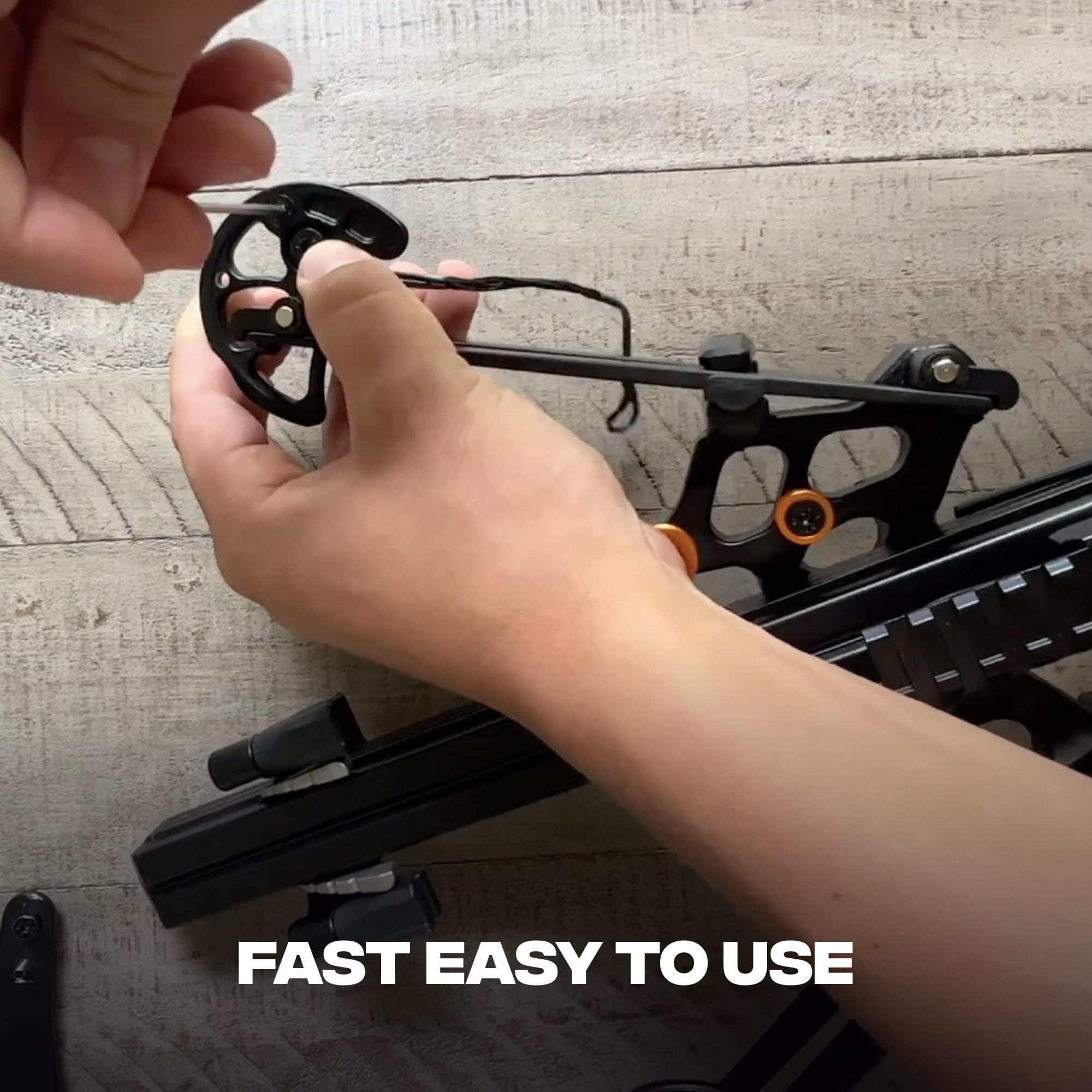 Ballista Reverse Mini Crossbow Lightweight Tool demonstrates easy handling