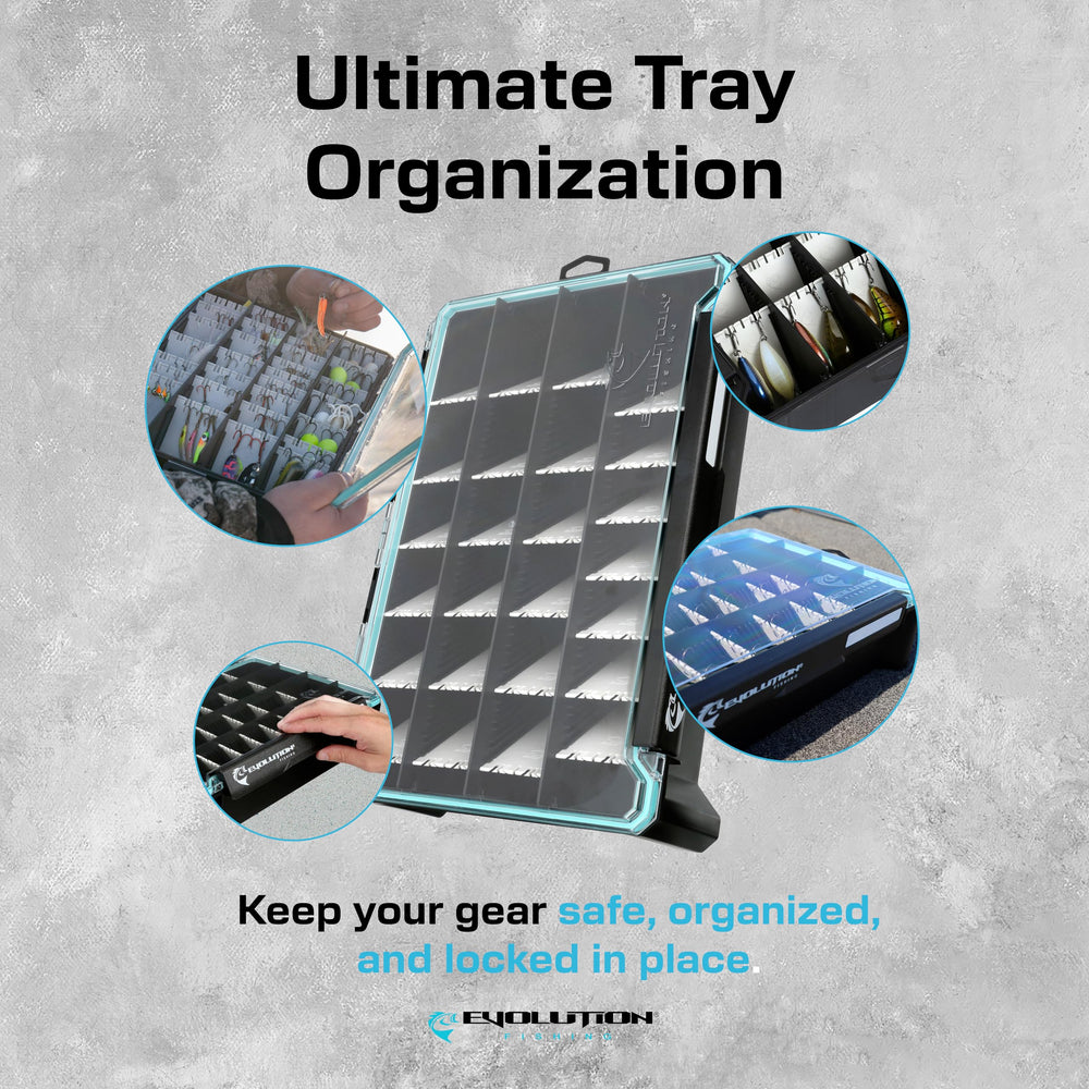 Dimensions of BallistiX HANGR 3.7D tackle tray: 14.25 x 9.375 x 3.5 inches