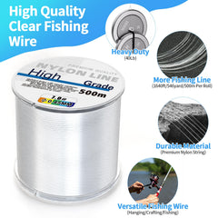 Balloon garland hanging wire nylon 0.45mm clear