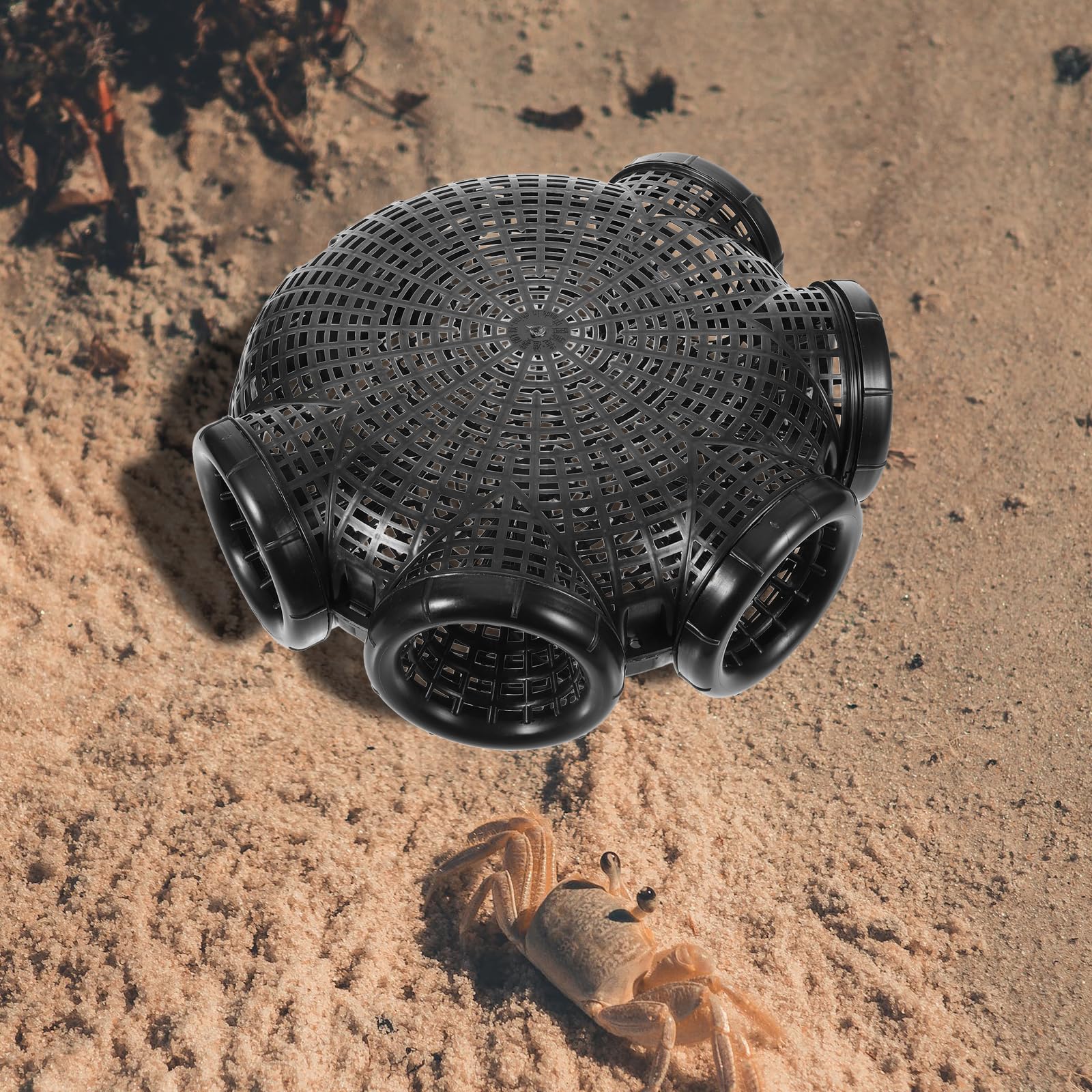 Baluue crawfish trap folded compact reveals lightweight, portable storage