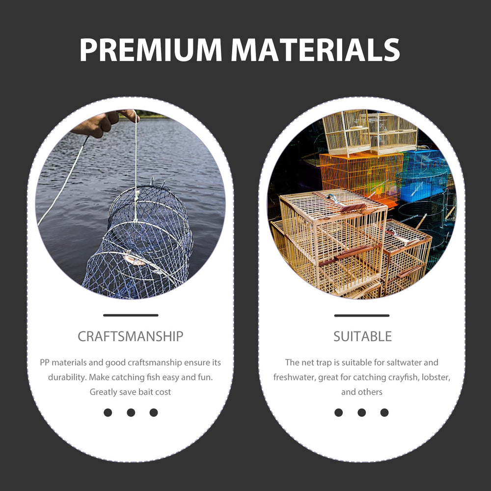 Baluue crawfish trap materials corrosion-resistant construction for repeated use