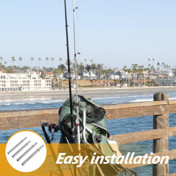 Various fishing rod components included in kit