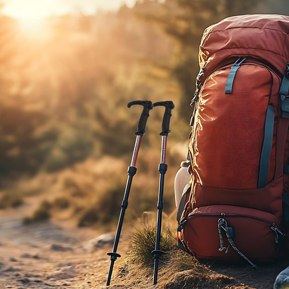 Baluue ergonomic T-handle enhances comfort during long hikes.
