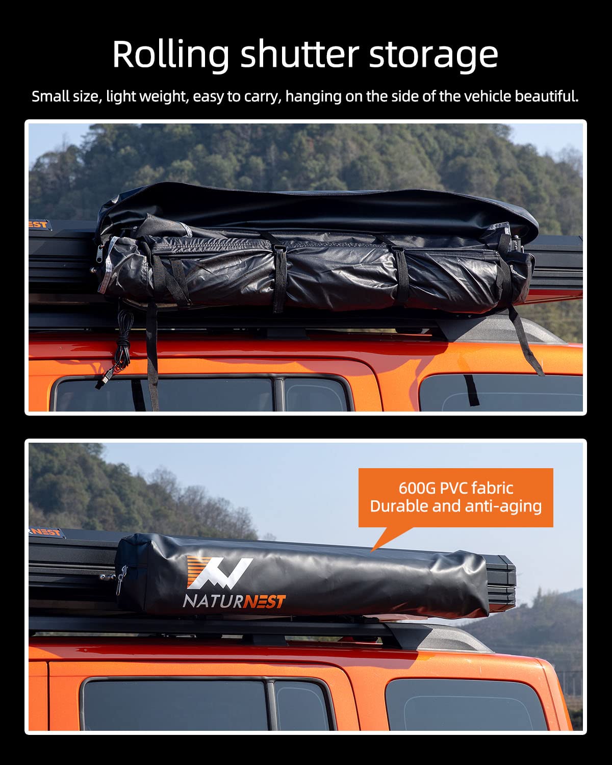 BAMACAR Naturnest car shower tent fits SUV, jeep, or truck setups.