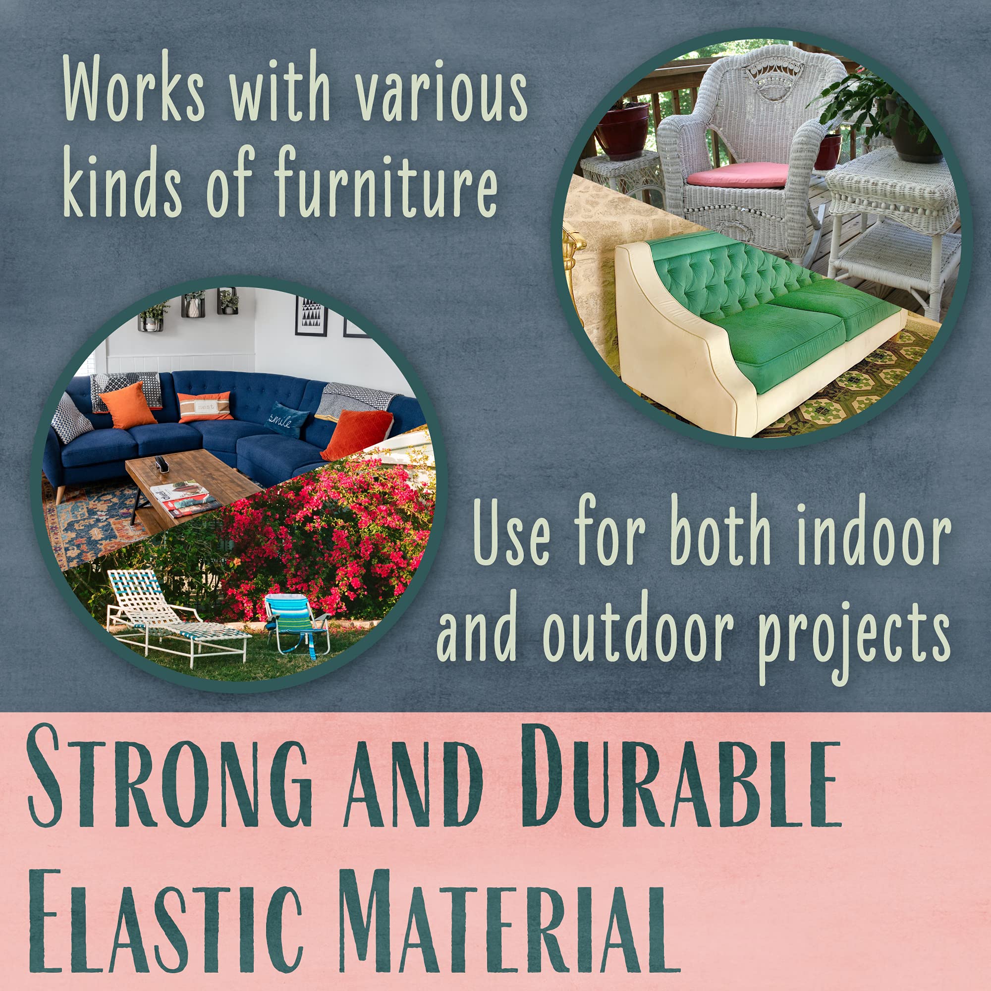 BambooMN webbing suitable for indoor and outdoor furniture durability