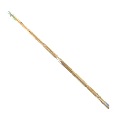 BambooMN 6 ft bamboo pole with bobber, ideal for beginners fishing ponds.