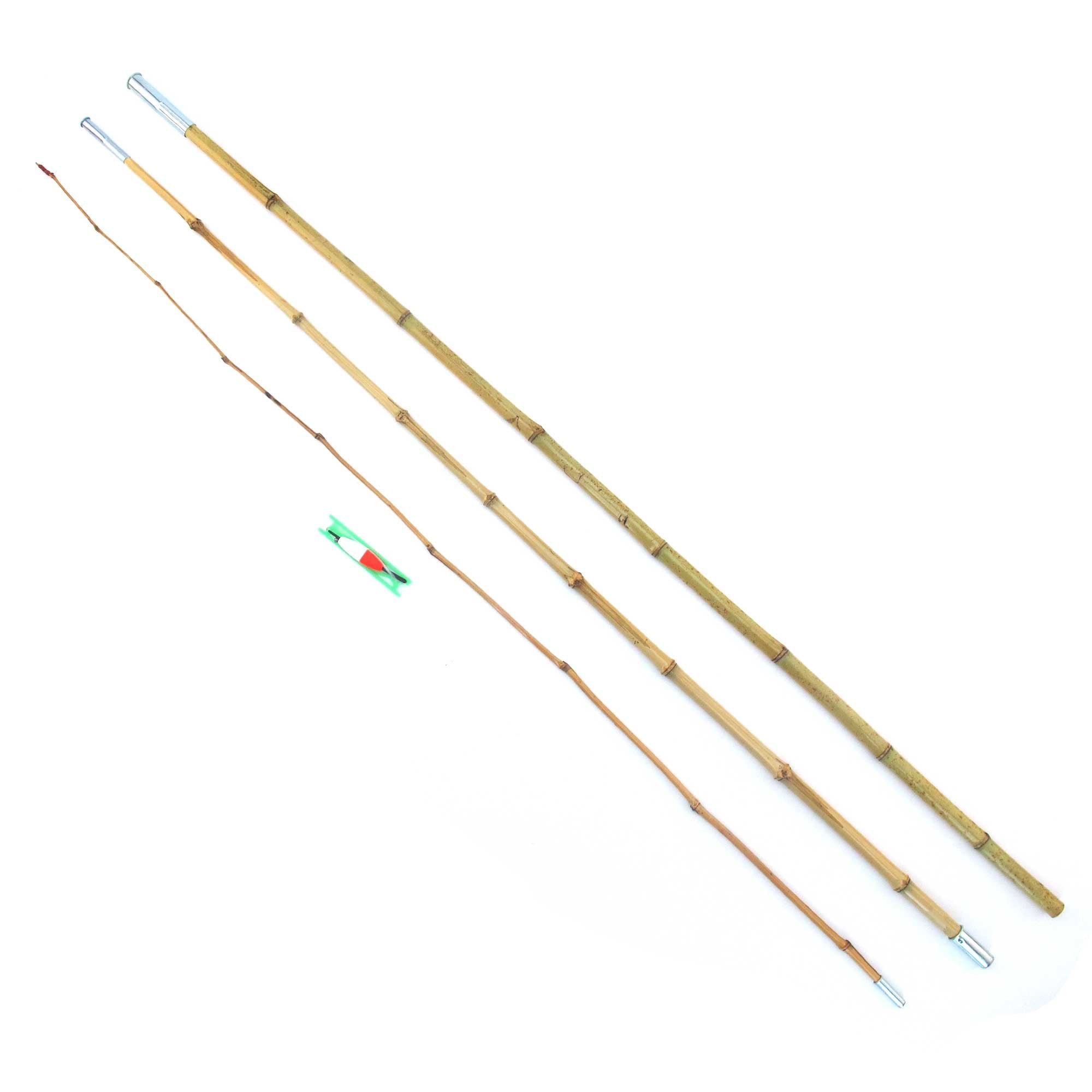 BambooMN bobber, hook, line, and sinker set enabling quick setup for beginners.