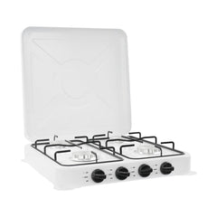 Banborba four-burner stove top view enables quick outdoor cooking