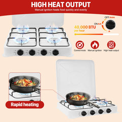 Banborba wind-guard enabled stove protects flames in breeze