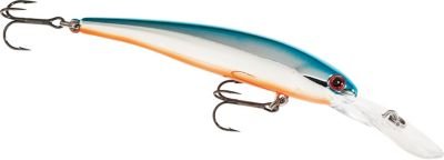 Band-It B-Shad Chrome Blue Back lure side profile highlighting slim minnow shape
