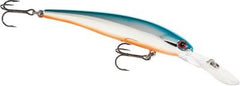 Band-It B-Shad Chrome Blue Back lure side profile highlighting slim minnow shape