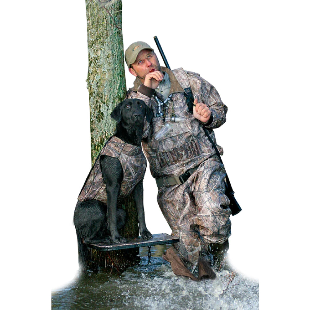 Banded Avery Boomer Dog Stand supports up to 250 lbs for larger retrievers during hunts.