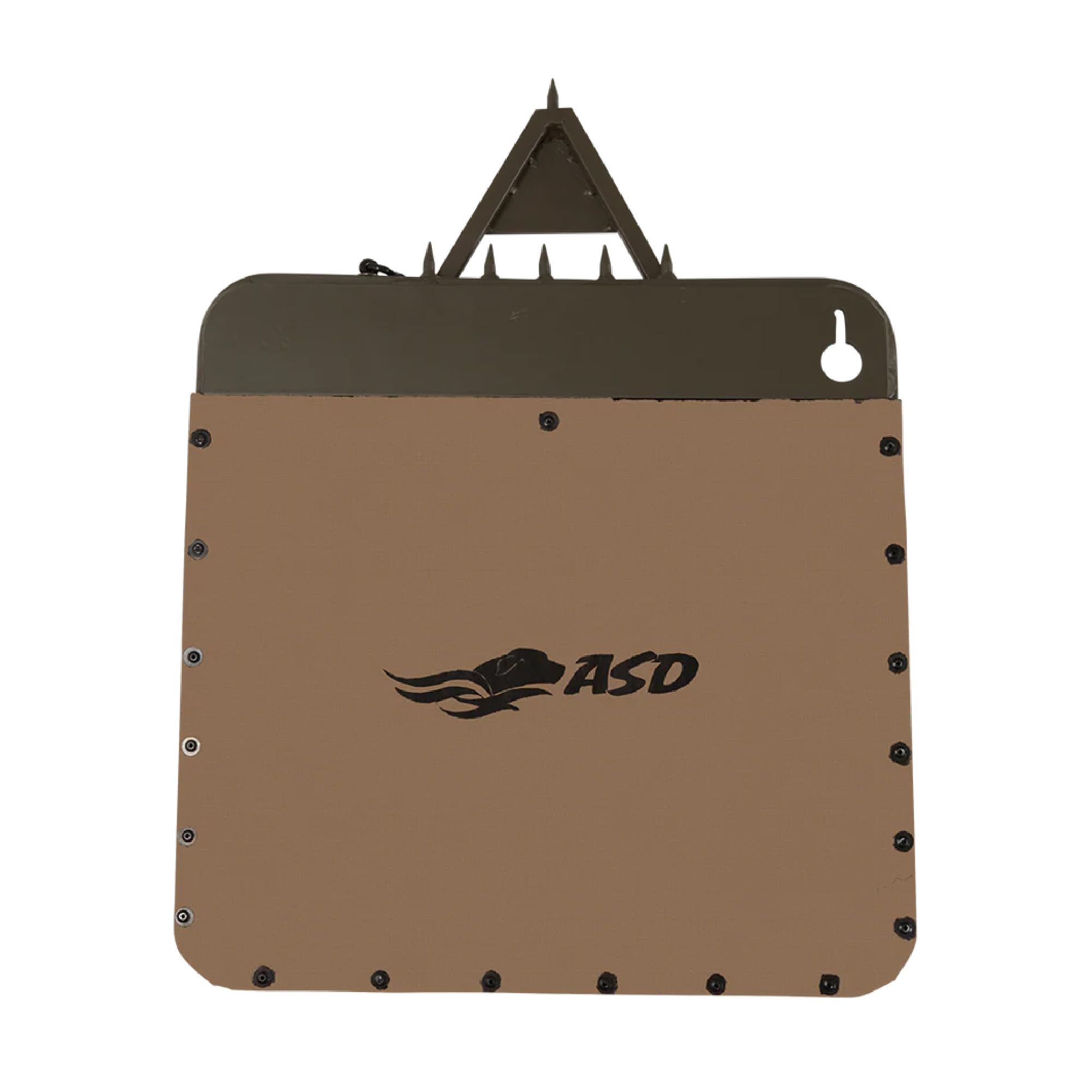 Banded Avery Boomer Dog Stand wrapped around trees up to 55 inches for flexible setups.