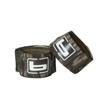Banded Neoprene Ankle Garter pair under waders prevents sock slip and pant bunching during waterfowl hunts.