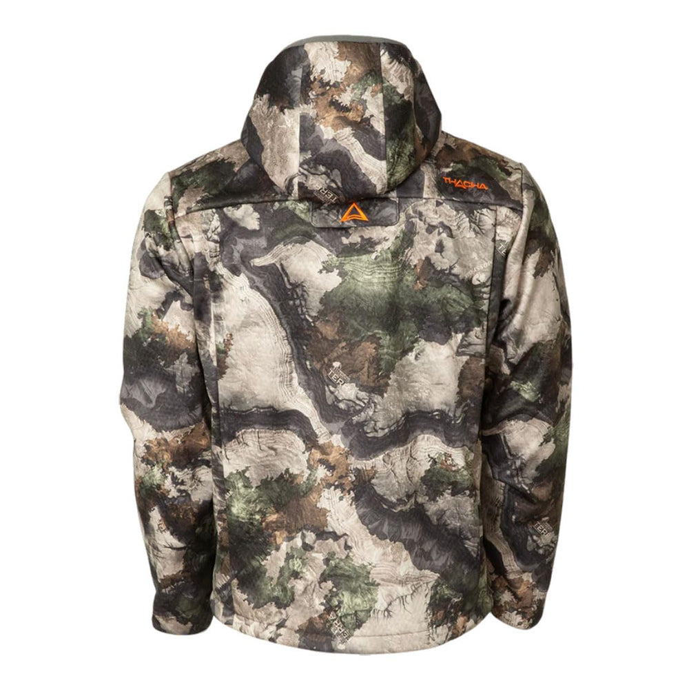 Rear view of Banded Thacha L-2 jacket, brushed fleece interior for warmth and comfort.