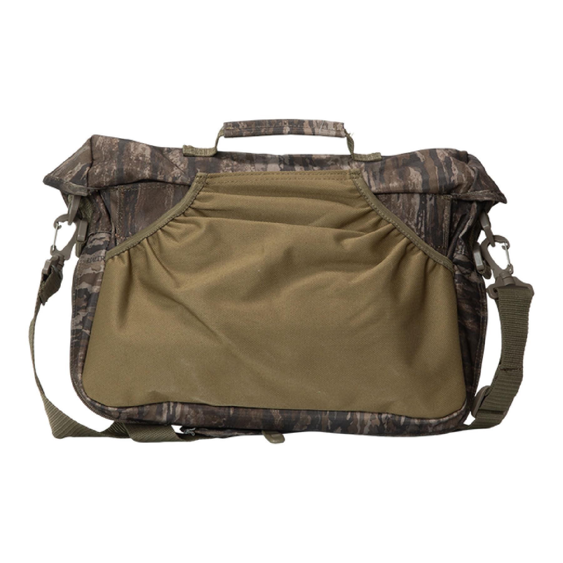 Banded Tree Bag Timber Strap demonstrates non-slip backing stabilizing gear during movement